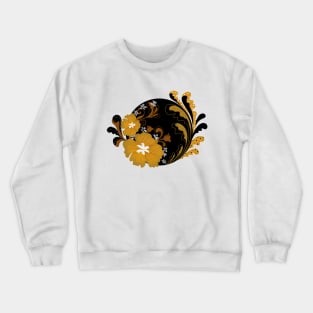 Circle Floral Art Crewneck Sweatshirt